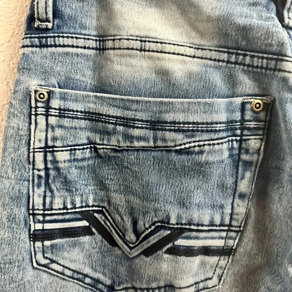 Buffalo David Bitton Jeans Mens 36x30 Blue Ash-X Skinny Stretch Denim Distressed - Picture 9 of 9